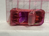Red Clear Polly Pocket Convertible 2007 Mattel Diecast Car