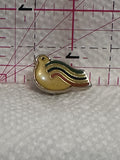 White Dove Rainbow Wings  Lapel Pin