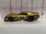 Gold Corvette Racer 2012 M35 Hot Wheels Diecast Car
