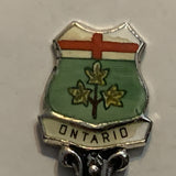 Ontario Trillium Flower Painted Bowl Collectable Souvenir Spoon CC