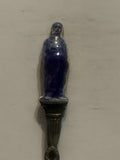 Blue White Statue Souvenir Spoon
