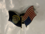 USA United States Navy Friendship Flags Lapel Hat Pin
