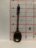 Blue White Statue Souvenir Spoon