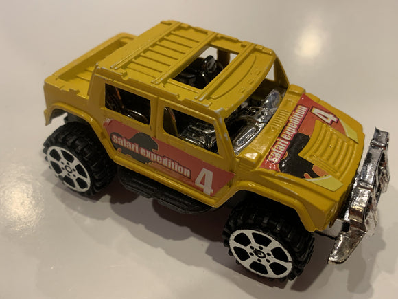 Yellow Safari Expedition #4 Hummer Toy Car Vehicle