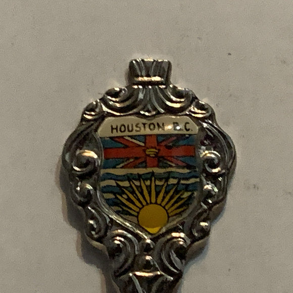 Houston BC British Columbia Flag Collectable Souvenir Spoon CD