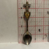Cranbrook Gold Panner Totoem Pole Collectable Souvenir Spoon EL