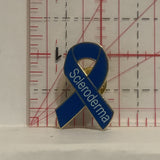 Scleroderma Blue Ribbon Lapel Hat Pin