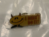I Didn't Do It Smiling Devil Face Lapel Hat Pin