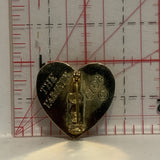 Trees of Hearts on a Heart Lapel Hat Pin