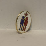People Friendship Maple Leaf Canada Logo Lapel Hat Pin