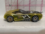 Yellow Clear Nerve Hummer E26 Hot Wheels Diecast Car