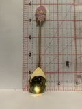 Child Pink Snowsuit Souvenir Spoon