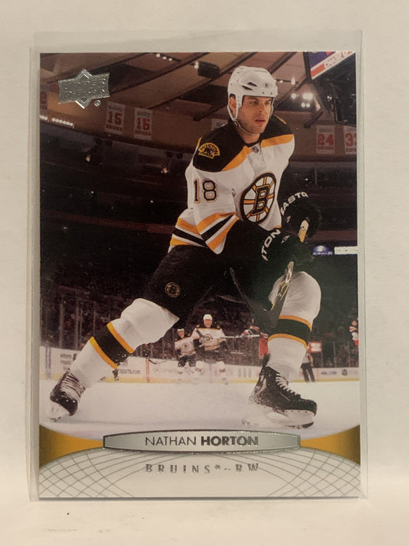 #190 Nathan Horton Boston Bruins 2011-12 Upper Deck Series One Hockey Card