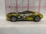Yellow Clear Nerve Hummer E26 Hot Wheels Diecast Car