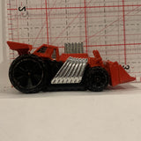 Red  Front End Loader Truck BJF58 ©2013 Hot Wheels Diecast Car BC