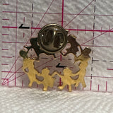 Guardian Angel Children Dancing  Lapel Pin