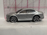 Silver Sedan Racer Motor Max Diecast Car