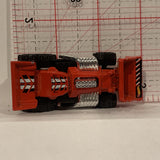 Red  Front End Loader Truck BJF58 ©2013 Hot Wheels Diecast Car BC
