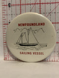 Newfoundland Sailing Vessel Button Pinback