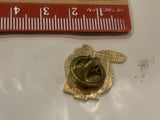 Calgary Alta Canada Horse Shoe White Boot Lapel Hat Pin
