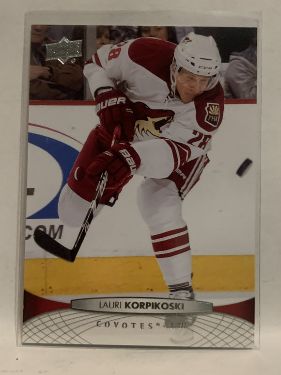 #55 Lauri Korpikoski Arizona Coyotes 2011-12 Upper Deck Series One Hockey Card