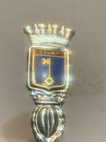 Cluny Key Cest Emblem France Souvenir Spoon