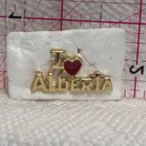 I Love Heart Alberta  Lapel Pin