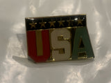 USA Stars Logo Lapel Hat Pin