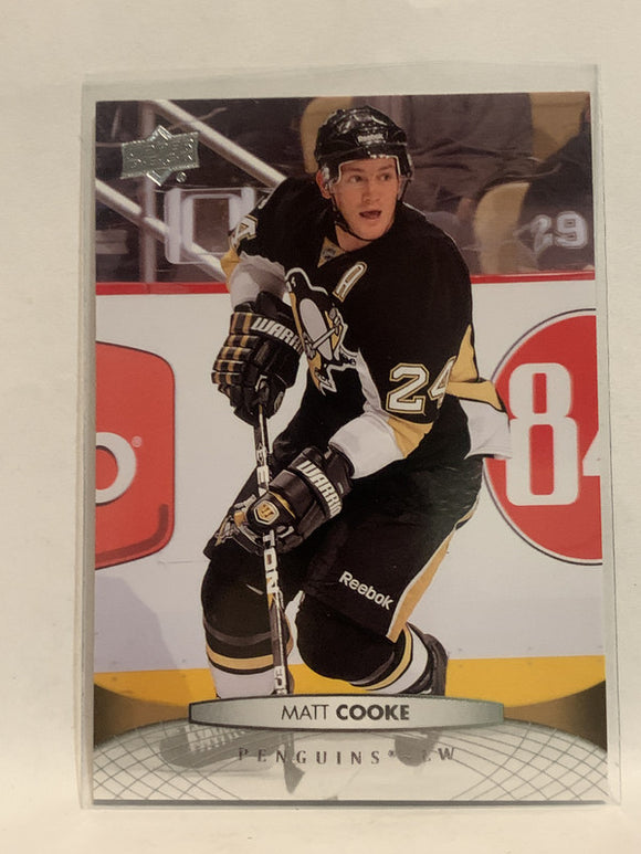 #51 Matt Cooke Pittsburgh Penguins 2011-12 Upper Deck Series One Hockey Card