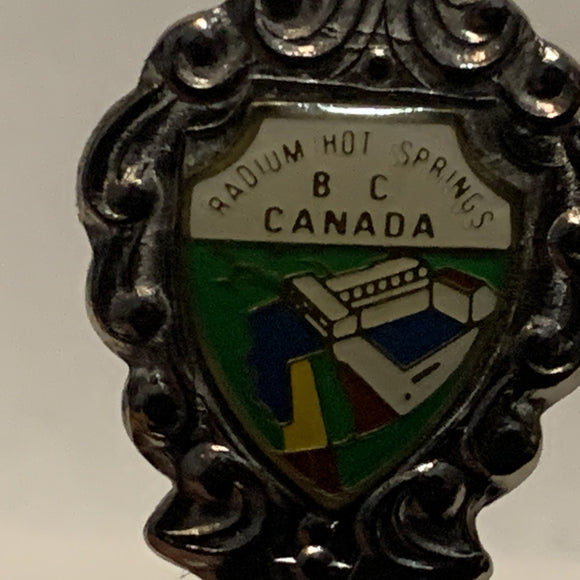 Radium Hot Springs BC Canada Shovel Collectable Souvenir Spoon CE