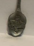 Texas Lone Star State Pewter Souvenir Spoon