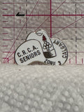 CRCA Seniors Zone 3 Olympics Calgary White Hat  Lapel Pin
