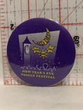 New Years Eve Family Festival 1996 Red Deer Button Pinback