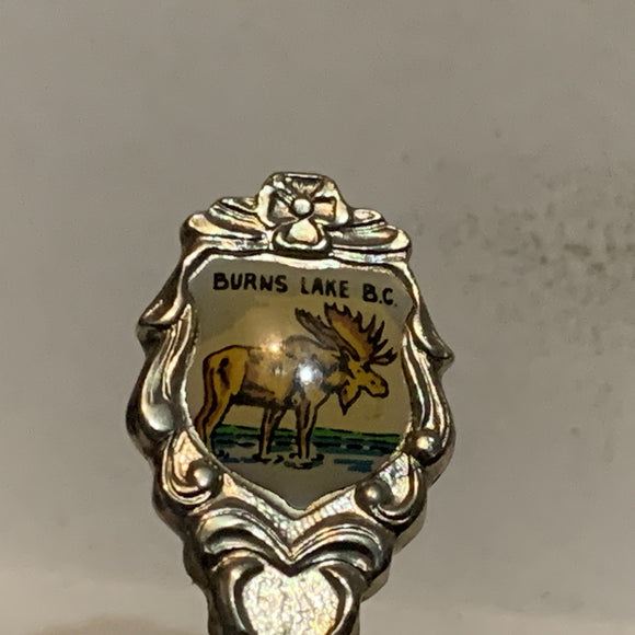 Burns Lake BC Moose British Columbia Collectable Souvenir Spoon CE