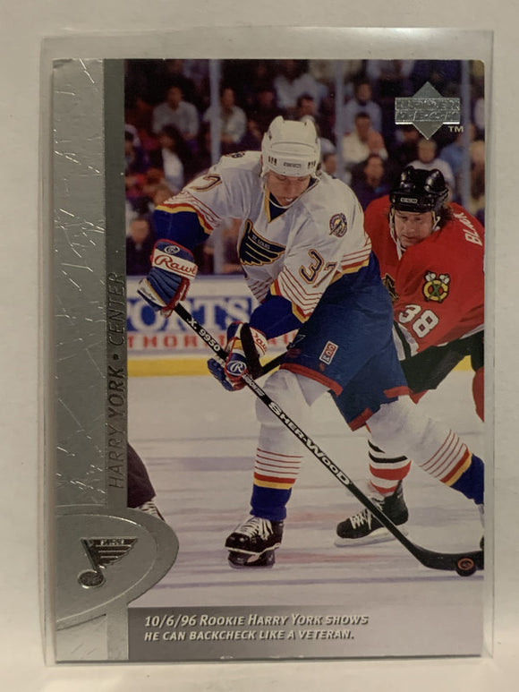 #329 Harry York St Louis Blues 1996-97 Upper Deck Hockey Card