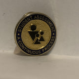 Student Assesment a Continuous Process Lapel Hat Pin