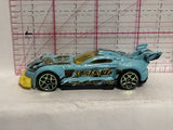 Blue Spoiler Alert Track Ripper FJV42 R16 2017 Hot Wheels Diecast Car