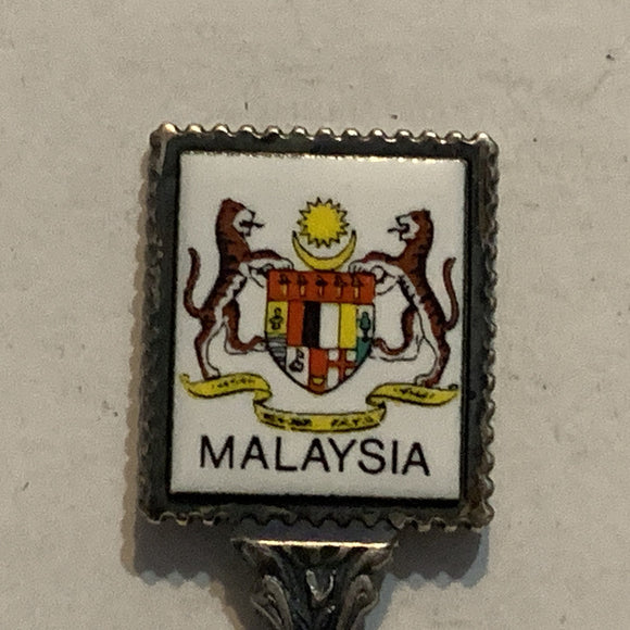 Malaysia Coat of Arms Collectable Souvenir Spoon CF