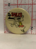 I'm Smiles Ahead Runner with Braces Button Pinback