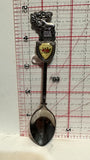 Manning Alberta Wild Rose Moose Souvenir Spoon
