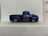Blue Quick Lube DTX35 Custom '56 Ford Truck 2008 Hot Wheels Loose Diecast Car 1/64 IK