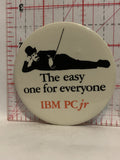 The Easy One for Everyone IBM PC jr Charlie Chaplin Button Pinback