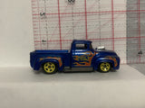 Blue Quick Lube DTX35 Custom '56 Ford Truck 2008 Hot Wheels Loose Diecast Car 1/64 IK