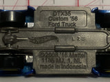 Blue Quick Lube DTX35 Custom '56 Ford Truck 2008 Hot Wheels Loose Diecast Car 1/64 IK