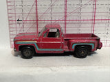 Red Chevy Stepside Truck Yat Ming Diecast Car