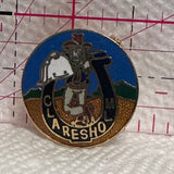 Claresholm Alberta Horseshoe Logo  Lapel Pin