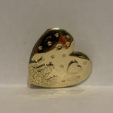 Stargazing on a Heart Lapel Hat Pin