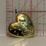 Stargazing on a Heart Lapel Hat Pin