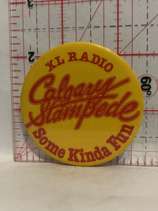 XL Radio Calgary Stampede Some Kinda Fun Button Pinback