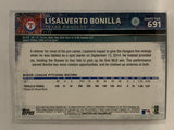 #691 Lisalverto Bonilla Rookie Texas Rangers 2015 Topps Series two Baseball Card